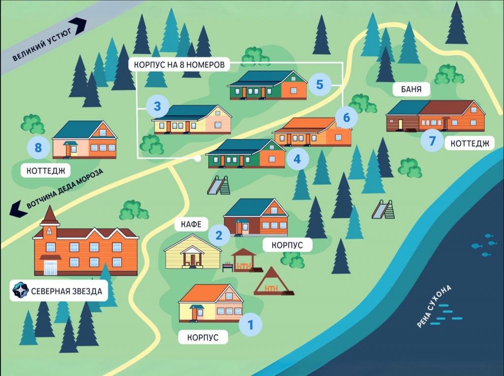 карта нарисованная